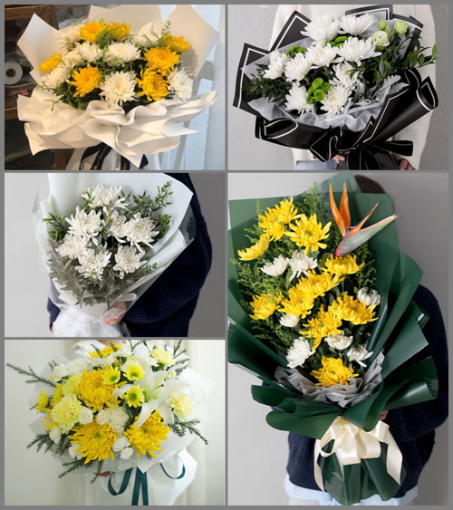 四川成都彭州市丽春镇天顺村白事花束代送